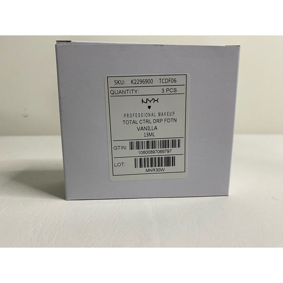 NEW NYX TCDF06 Total Control Drop Foundation 3 Package - Picture 8 of 8
